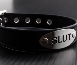 Slut Leather Collar