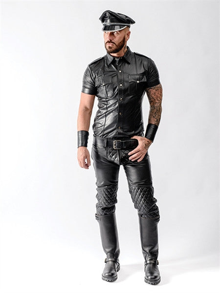 Mister B Leather Padded Sailor Jeans