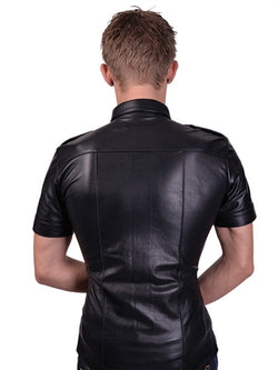 Mister B Leather Police Shirt Short Sleeves