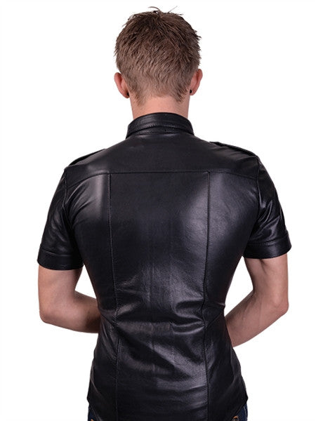 Mister B Leather Police Shirt Short Sleeves