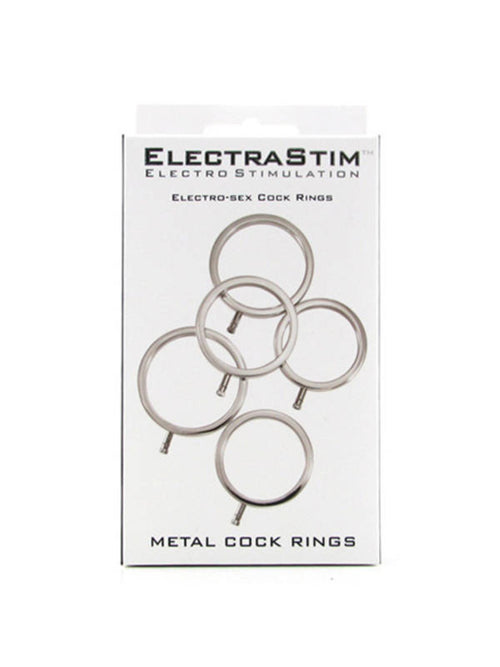 Electrastim Solid Metal Cock Ring Set 5 Sizes