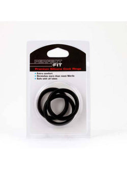 Silicone 3 Ring Kit L/XL Black