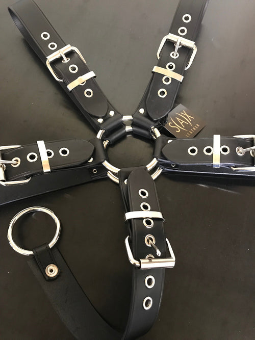 Buckle Top Harness Leather