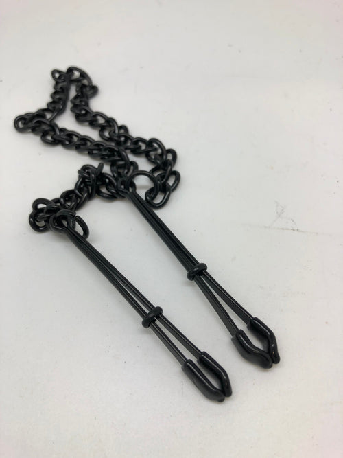 Black Tweezer Nipple Clamps