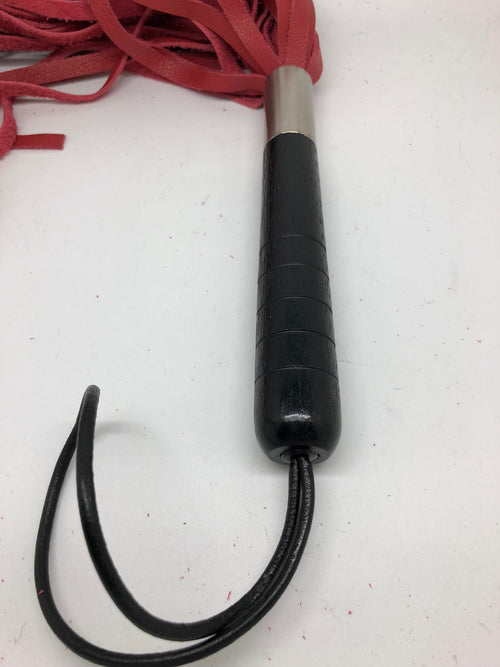 Classic Leather Flogger - Red