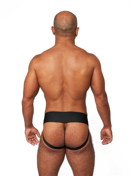 Mister B Leather Premium Jockstrap - Black