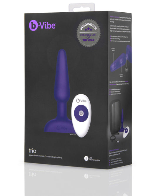 b-Vibe Trio Plug - Purple