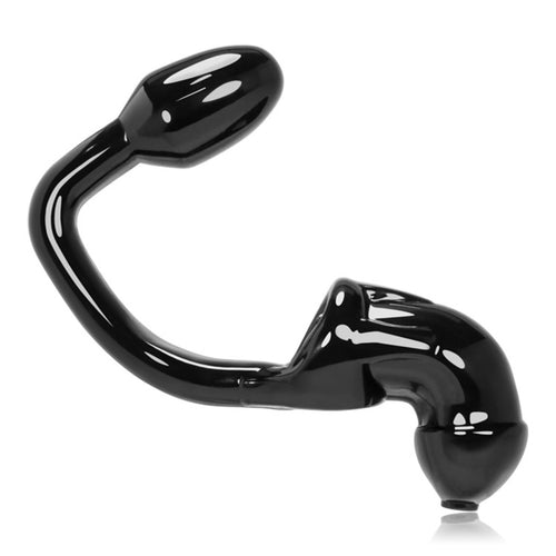 Tailpipe Chastity Cock-lock and Buttplug - Black