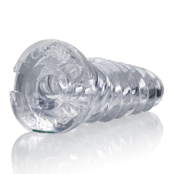 Screwd Super Squish Corkscrew Jackoff Toy - Clear