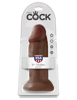King Cock 10" Chubby - Brown