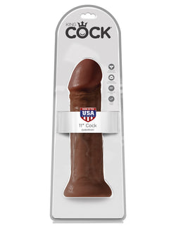 King Cock 11" Cock - Brown