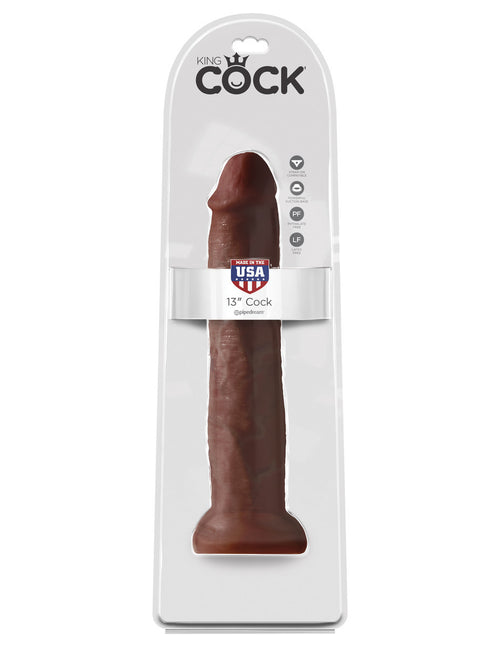 King Cock 13" Cock - Brown