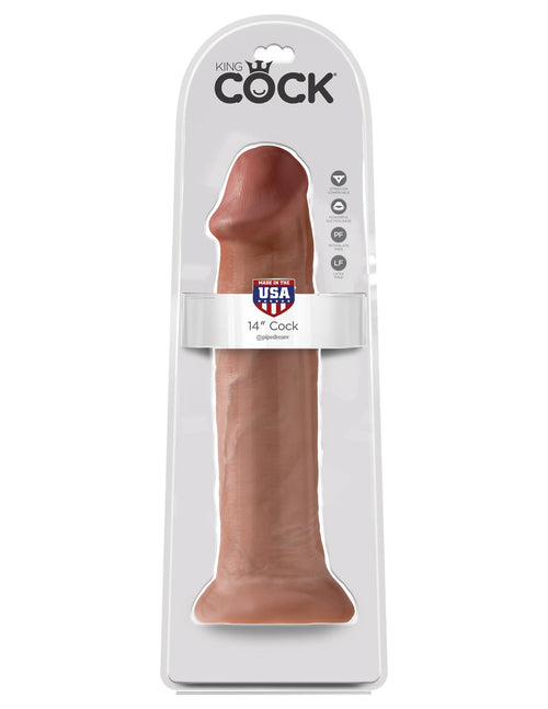 King Cock 14" Cock - Tan
