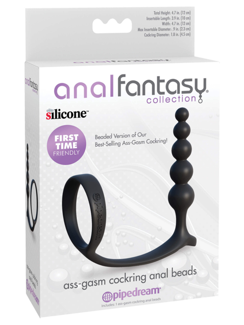 Ass-Gasm Cockring Anal Beads
