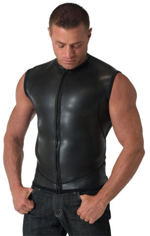 Neoprene Moto Vest Zip Smooth