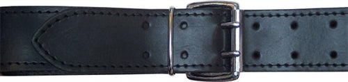 Mister B Leather Belt Stitched 5cm