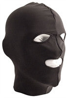 Mister B Lycra Hood Eyes and Mouth Open - Black