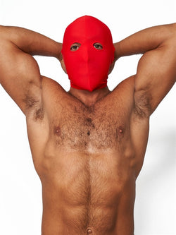 Mister B Lycra Hood Eyes Open Only - Red