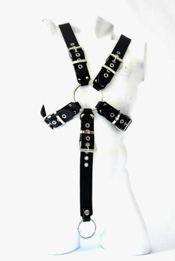 Buckle Top Harness Leather