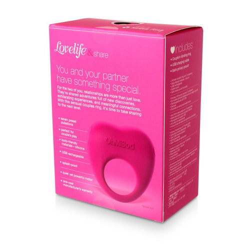 LOVELIFE SNUGGLE Couples Vibrator Rechargeable Silicone Erection Ring