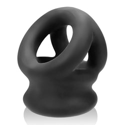 Tri-Squeeze Cocksling Ballstretcher - Black Ice