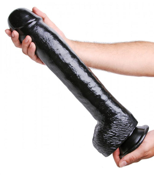 The Black Destroyer Huge Suction Cup Dildo