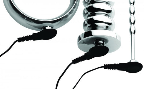 Zeus Deluxe Series Voltaic For Him Stainless Steel Male E-stim Kit