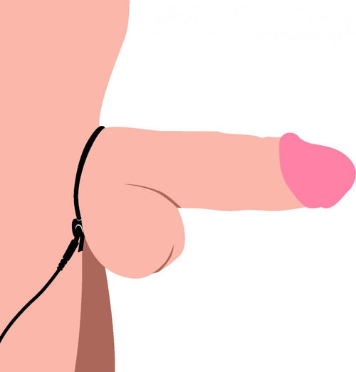 Jolted - Cock and Ball Strap with Penis eStim