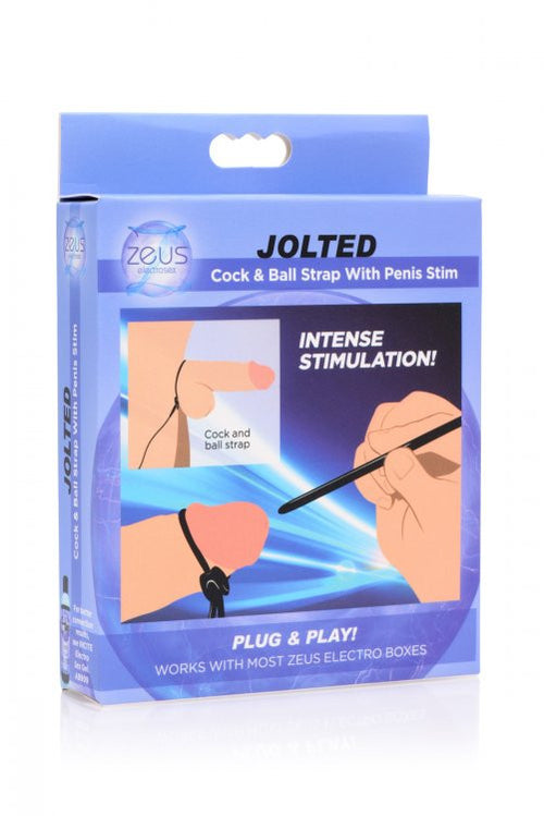 Jolted - Cock and Ball Strap with Penis eStim