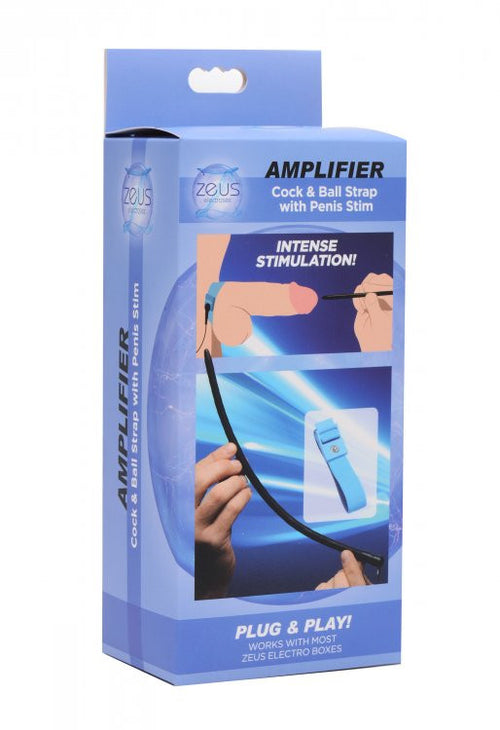 Amplifier - Cock and Ball Strap with Penis eStim