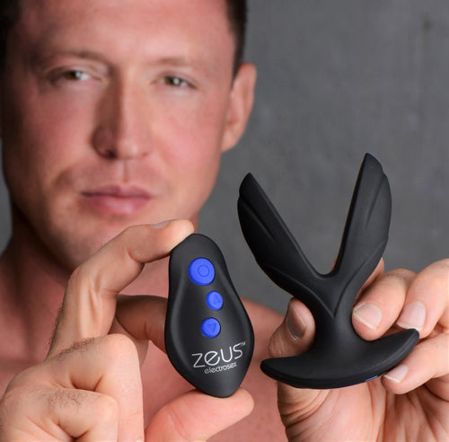 64X Electro-Spread Vibrating and E-Stim Silicone Butt Plug