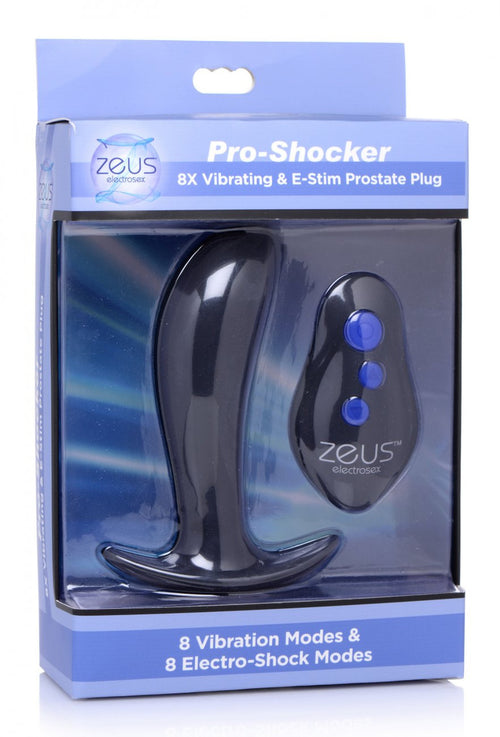 64X Pro-Shocker Vibrating and E-Stim Prostate Plug