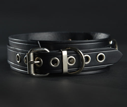 Bondage Collar 4 D Rings