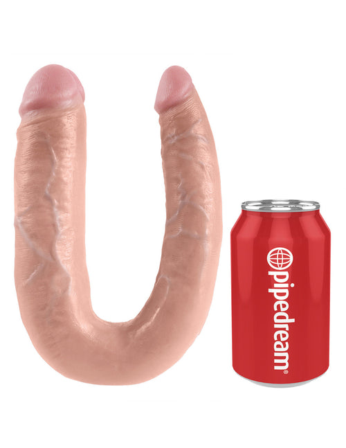 King Cock U-Shaped Large Double Trouble - Flesh