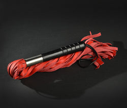 Classic Leather Flogger - Red