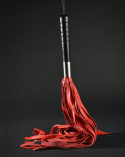 Classic Leather Flogger - Red
