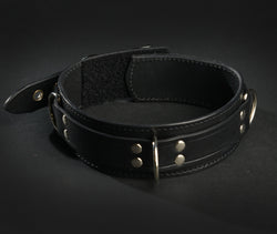 Bondage 4 Ring Collar With Velcro