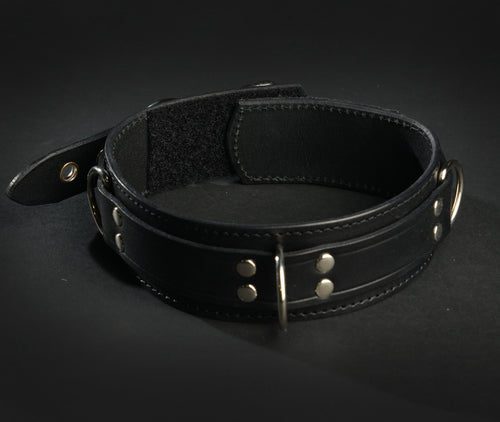Bondage 4 Ring Collar With Velcro