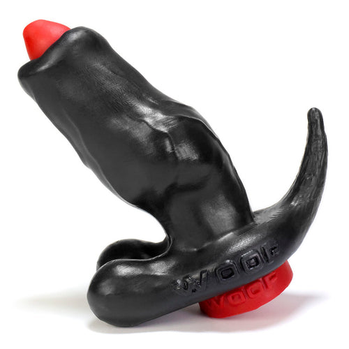 Woof Fuckplug with Plunger - Black